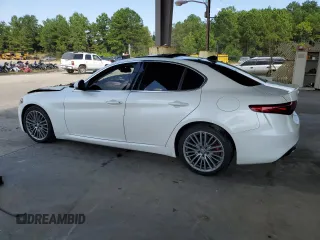 2018 Alfa Romeo Giulia Ti Sport with VIN ZARFAECN7J7564089, listed as a Copart auction lot 69400594 with 75,000 mi miles and Salvage Title. Bid and sale history available at carsss.com. Image 2.