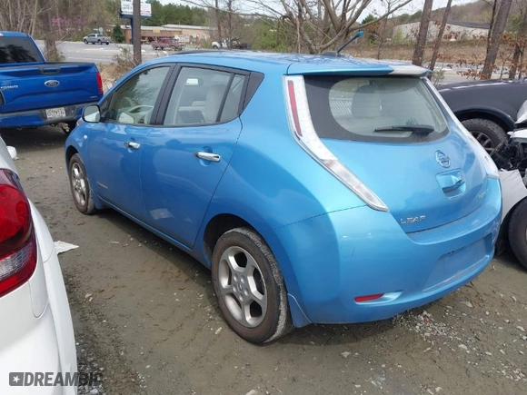 2012 Nissan LEAF SL with VIN JN1AZ0CP9CT018876, listed as a IAAI auction lot 41859587 with 57,325 mi miles. Bid and sale history available at carsss.com. Image 3.