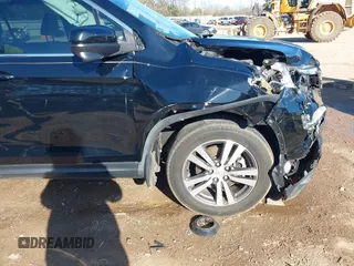 2018 Honda Pilot EX-L with VIN 5FNYF5H54JB020754, listed as a IAAI auction lot 41224888 with 91,641 mi miles. Bid and sale history available at carsss.com. Image 17.
