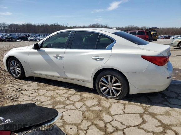 2017 Infiniti Q50 2.0t Premium with VIN JN1CV7AR4HM682795, listed as a Copart auction lot 45130165 with 92,938 mi miles and Salvage Title. Bid and sale history available at carsss.com. Image 2.