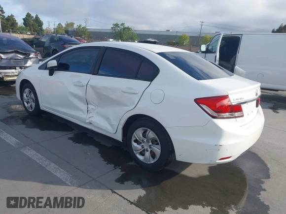 2014 Honda Civic LX with VIN 19XFB2F52EE200749, listed as a IAAI auction lot 42004489 with 213,818 mi miles and . Bid and sale history available at DreamBid. Image 3.