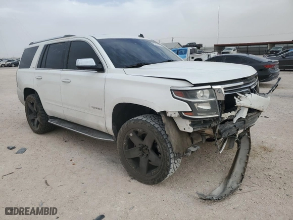 2015 Chevrolet Tahoe LTZ with VIN 1GNSCCKC4FR212548, listed as a Copart auction lot 47474915 with 157,527 mi miles and Salvage Title. Bid and sale history available at carsss.com. Image 4.