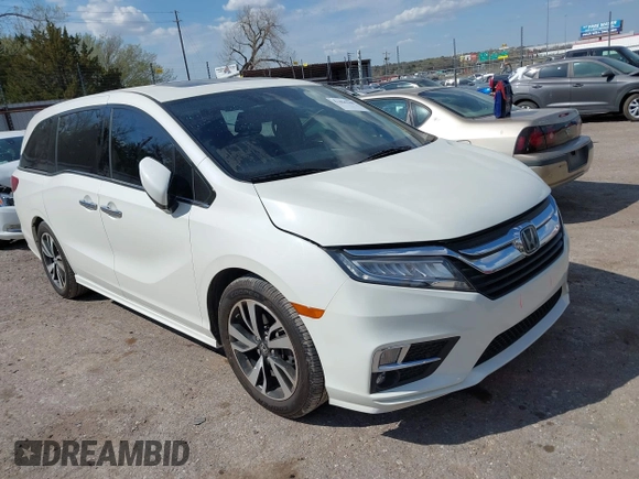 2019 Honda Odyssey Elite with VIN 5FNRL6H91KB053203, listed as a IAAI auction lot 41866308 with 84,700 mi miles and . Bid and sale history available at DreamBid. Image 1.