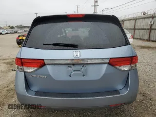 2014 Honda Odyssey EX-L with VIN 5FNRL5H68EB103941, listed as a Copart auction lot 60715095 with 109,013 mi miles and Salvage title. Bid and sale history available at DreamBid. Image 6.