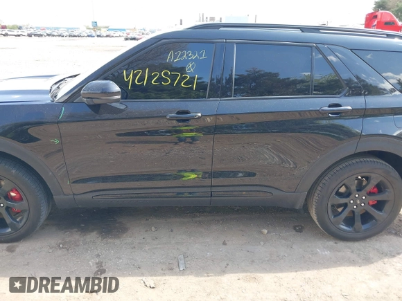 2023 Ford Explorer ST z VIN 1FM5K8GC7PGA12321, wystawiony jako IAAI lot #42125721 z przebiegiem 27 856 mil mil oraz . Historia ofert i sprzedaży dostępna na DreamBid. Obrazek 14.