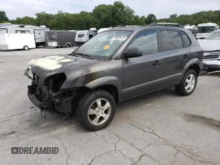 2008 Hyundai Tucson GLS with VIN KM8JM12B88U733619, listed as a Copart auction lot 68029124 with 0 mi miles and Salvage Title. Bid and sale history available at carsss.com. Image 1.