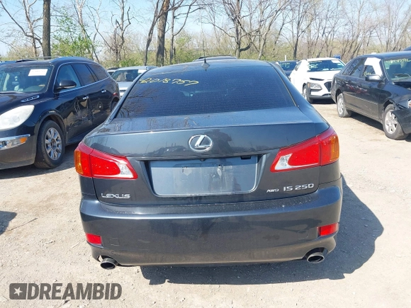 2009 Lexus IS 250 with VIN JTHCK262695031375, listed as a IAAI auction lot 42018757 with 170,000 mi miles and . Bid and sale history available at DreamBid. Image 16.