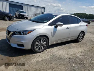 2021 Nissan Versa SV with VIN 3N1CN8EV5ML923006, listed as a Copart auction lot 58546675 with 33,580 mi miles and Salvage title. Bid and sale history available at DreamBid. Image 1.