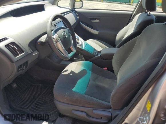 2011 Toyota Prius I with VIN JTDKN3DU7B0267776, listed as a Copart auction lot 55751515 with 185,131 mi miles and Salvage Title. Bid and sale history available at DreamBid. Image 7.