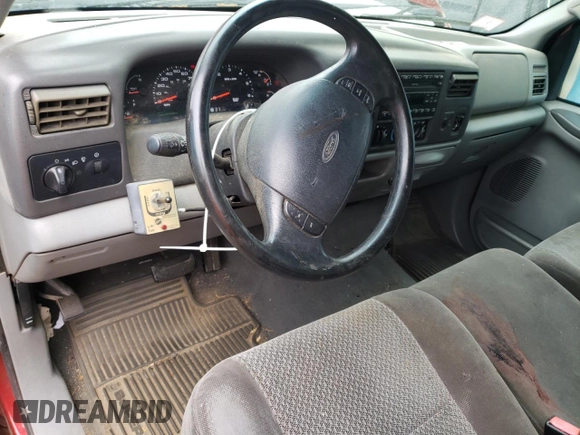 2002 Ford F-350 XL with VIN 1FTSF31L72EC07752, listed as a Copart auction lot 53464854 with 105,485 mi miles and Non Repairable. Bid and sale history available at DreamBid. Image 8.