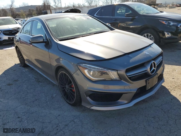 2014 Mercedes-Benz CLA-Class CLA 45 AMG with VIN WDDSJ5CB5EN131067, listed as a Copart auction lot 46662164 with 46,238 mi miles and Clean Title. Bid and sale history available at carsss.com. Image 4.