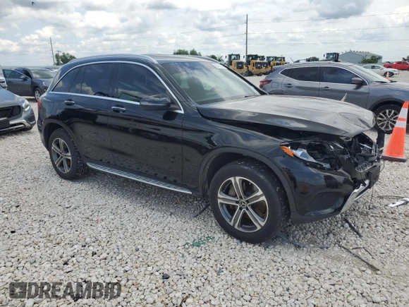 2019 Mercedes-Benz GLC 300 with VIN WDC0G4JBXKV144495, listed as a Copart auction lot 56425665 with 41,687 mi miles and Salvage title. Bid and sale history available at DreamBid. Image 4.