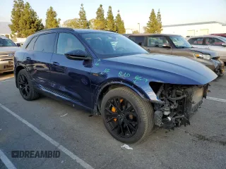 2022 Audi e-tron Chronos with VIN WA1VABGE2NB036942, listed as a Copart auction lot 89388845 with 30,373 mi miles and Salvage title. Bid and sale history available at DreamBid. Image 4.