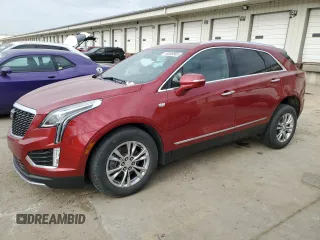 2020 Cadillac XT5 Premium Luxury AWD with VIN 1GYKNDRS8LZ195233, listed as a Copart auction lot 48080865 with 57,818 mi miles and Salvage Title. Bid and sale history available at DreamBid. Image 1.
