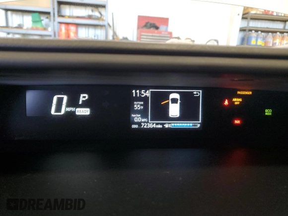2018 Toyota Prius One with VIN JTDKDTB36J1617341, listed as a Copart auction lot 53525925 with 72,364 mi miles and Clean Title. Bid and sale history available at DreamBid. Image 9.