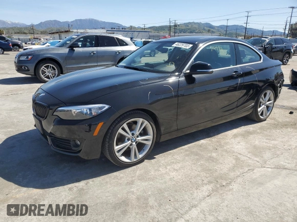 2015 BMW 2 Series 228i with VIN WBA1F9C52FVW98473, listed as a Copart auction lot 46229703 with 74,278 mi miles. Bid and sale history available at carsss.com. Image 1.