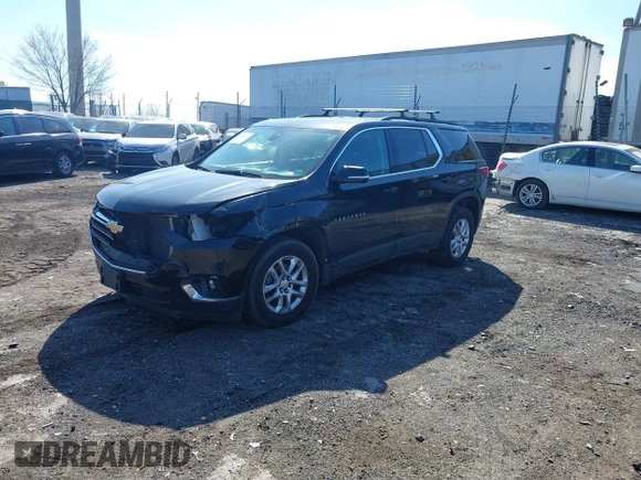 2020 Chevrolet Traverse LT Cloth z VIN 1GNEVGKW8LJ246849, wystawiony jako IAAI lot #41652165 z przebiegiem 155 718 mil mil oraz . Historia ofert i sprzedaży dostępna na DreamBid. Obrazek 2.