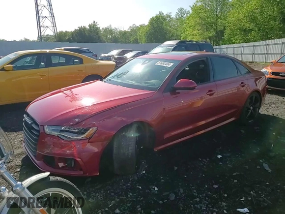 2015 Audi A6 with VIN WAUHMBFC1FN027544, listed as a Copart auction lot 53960404 with 104,428 mi miles and Salvage title. Bid and sale history available at DreamBid. Image 11.
