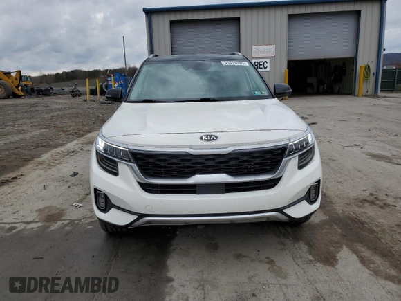 2021 Kia Seltos SX with VIN KNDETCA22M7116568, listed as a Copart auction lot 51619985 with 50,065 mi miles and Salvage Title. Bid and sale history available at carsss.com. Image 5.