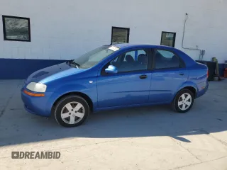 2006 Chevrolet Aveo LS with VIN KL1TD56696B678700, listed as a Copart auction lot 47414765 with 146,095 mi miles and Clean title. Bid and sale history available at DreamBid. Image 1.