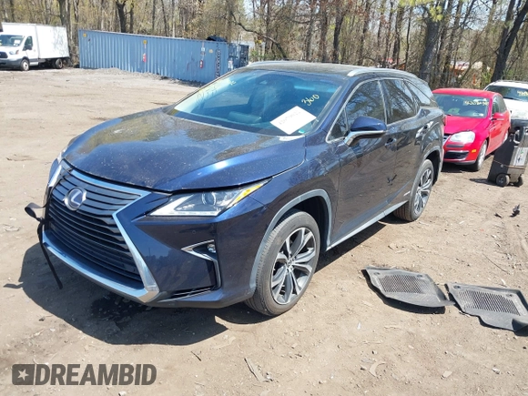 2019 Lexus RX 450hL Premium with VIN JTJDGKCA4K2006465, listed as a IAAI auction lot 42079022 with 77,241 mi miles and . Bid and sale history available at DreamBid. Image 17.