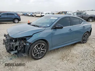 2024 Nissan Sentra SR with VIN 3N1AB8DV7RY286177, listed as a Copart auction lot 57492935 with 25,424 mi miles and Salvage title. Bid and sale history available at DreamBid. Image 1.