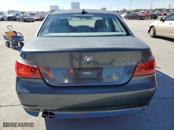 2004 BMW 5 Series 525i with VIN WBANA53554B173107, listed as a Copart auction lot 82807864 with 0 mi miles and Salvage Title. Bid and sale history available at carsss.com. Image 6.