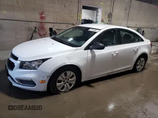 2015 Chevrolet Cruze LS with VIN 1G1PA5SG3F7136487, listed as a Copart auction lot 57043565 with 140,071 mi miles and Clean Title. Bid and sale history available at DreamBid. Image 1.