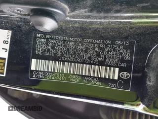 2013 Toyota Prius One with VIN JTDKN3DU9D1721670, listed as a IAAI auction lot 41945657 with 188,450 mi miles. Bid and sale history available at carsss.com. Image 9.