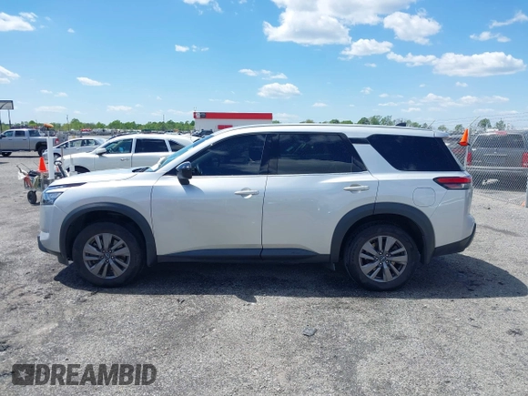 2023 Nissan Pathfinder S with VIN 5N1DR3AA0PC265134, listed as a IAAI auction lot 42006646 with 46,943 mi miles and . Bid and sale history available at DreamBid. Image 14.