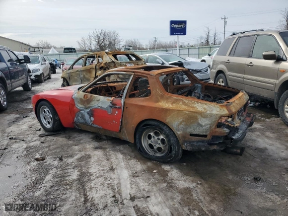 1986 Porsche 944 with VIN WP0AA0958GN152718, listed as a Copart auction lot 49056775 with NaN miles and Salvage Title. Bid and sale history available at carsss.com. Image 2.
