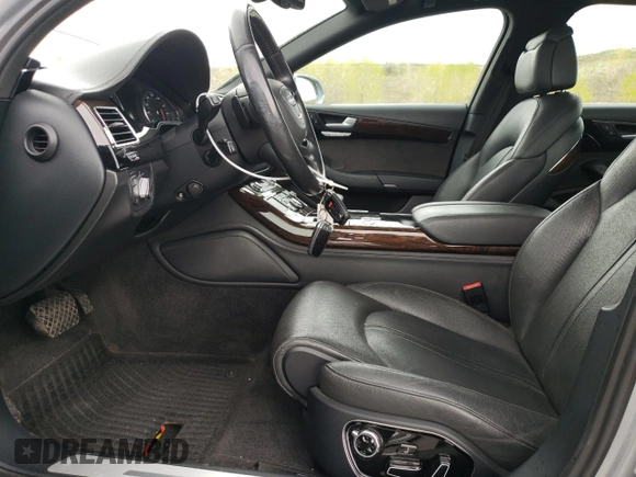 2013 Audi A8 3.0L with VIN WAURGAFD2DN026253, listed as a Copart auction lot 55476795 with 133,083 mi miles and Salvage title. Bid and sale history available at DreamBid. Image 7.