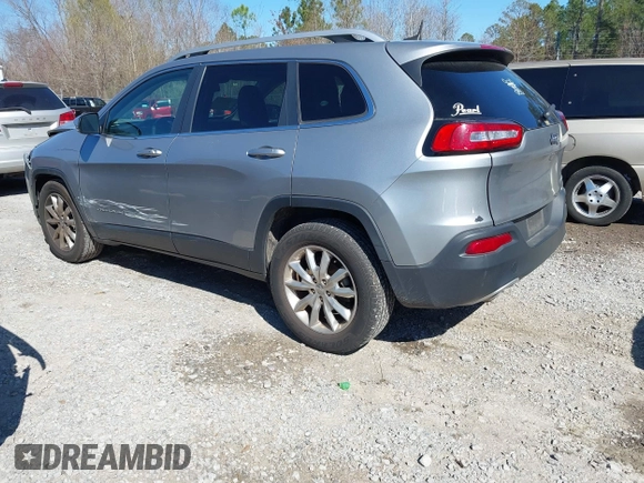2016 Jeep Cherokee Limited with VIN 1C4PJLDB8GW239294, listed as a IAAI auction lot 41675712 with 140,491 mi miles. Bid and sale history available at carsss.com. Image 3.