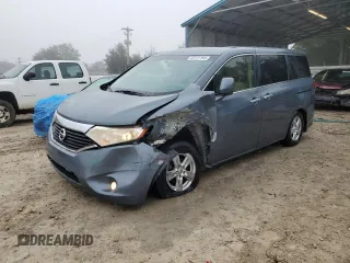2013 Nissan Quest SV with VIN JN8AE2KP4D9062289, listed as a Copart auction lot 83741194 with 183,509 mi miles and Salvage Title. Bid and sale history available at carsss.com. Image 1.