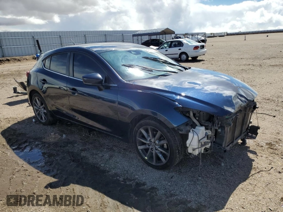 2018 Mazda 3 Touring with VIN 3MZBN1L33JM270101, listed as a Copart auction lot 49101765 with 187,754 mi miles and Salvage Title. Bid and sale history available at carsss.com. Image 4.