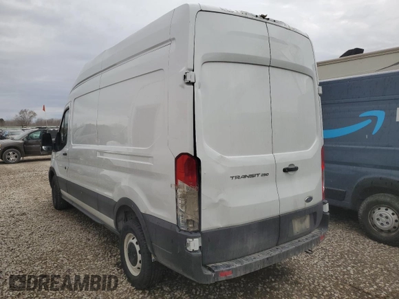 2023 Ford Transit Cargo with VIN 1FTBR1X86PKA91709, listed as a Copart auction lot 50389085 with 107,777 mi miles and Salvage title. Bid and sale history available at DreamBid. Image 2.