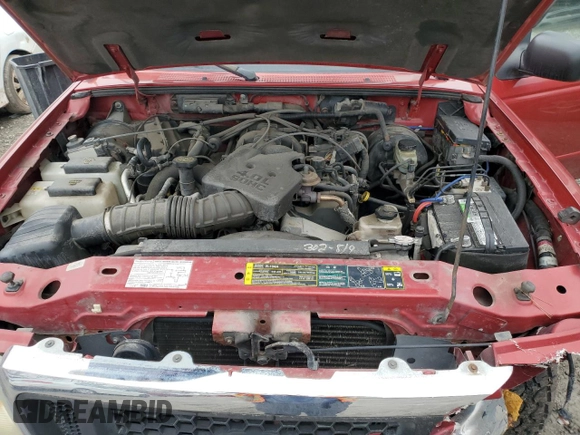 2004 Ford Ranger XL Fleet with VIN 1FTZR45E14PB65707, listed as a Copart auction lot 50123165 with 111,409 mi miles and Salvage title. Bid and sale history available at DreamBid. Image 11.
