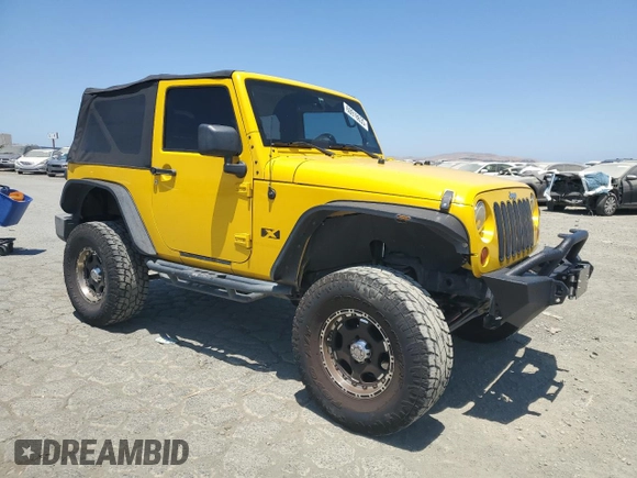 2008 Jeep Wrangler X with VIN 1J4FA24188L567678, listed as a Copart auction lot 60918635 with 185,368 mi miles and Salvage title. Bid and sale history available at DreamBid. Image 4.