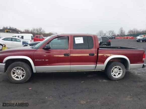 2002 Dodge Dakota SLT with VIN 1B7HL48N62S694380, listed as a IAAI auction lot 42008125 with 152,421 mi miles. Bid and sale history available at carsss.com. Image 6.