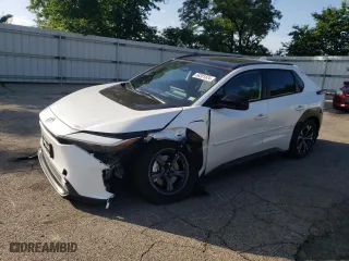 2024 Toyota bZ4X XLE with VIN JTMABACA9RA055806, listed as a Copart auction lot 58301524 with 1,341 mi miles and Salvage Title. Bid and sale history available at carsss.com. Image 1.