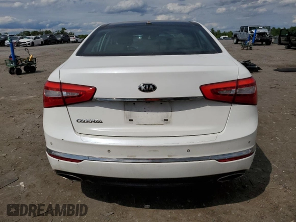 2014 Kia Cadenza Premium with VIN KNALN4D75E5166891, listed as a Copart auction lot 55971055 with 129,781 mi miles and Clean Title. Bid and sale history available at DreamBid. Image 6.
