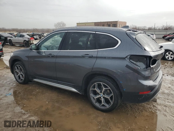 2019 BMW X1 xDrive28i with VIN WBXHT3C58K5L97890, listed as a Copart auction lot 47076465 with 73,400 mi miles and Salvage title. Bid and sale history available at DreamBid. Image 2.
