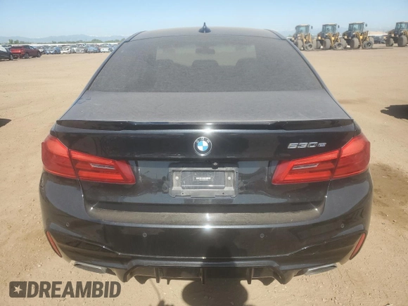 2019 BMW 5 Series 530e xDrive with VIN WBAJB1C52KB376702, listed as a Copart auction lot 59770805 with 85,375 mi miles and Clean title. Bid and sale history available at DreamBid. Image 6.