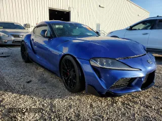 2023 Toyota GR Supra 3.0 with VIN WZ1DB0G04PW054203, listed as a Copart auction lot 84384614 with 15,329 mi miles and Non Repairable. Bid and sale history available at carsss.com. Image 4.