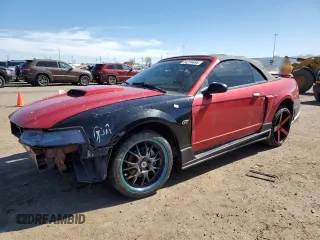 2001 Ford Mustang GT Deluxe with VIN 1FAFP45X21F124584, listed as a Copart auction lot 54274484 with 108,110 mi miles and Salvage Title. Bid and sale history available at carsss.com. Image 1.