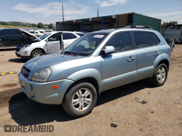 2008 Hyundai Tucson SE with VIN KM8JN72DX8U880462, listed as a Copart auction lot 65831134 with 92,077 mi miles and Salvage Title. Bid and sale history available at carsss.com. Image 1.