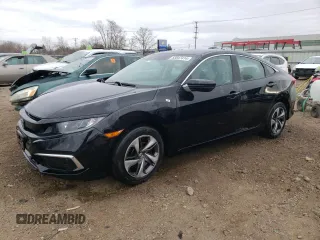 2019 Honda Civic LX with VIN 19XFC2F6XKE004169, listed as a Copart auction lot 83847414 with 65,517 mi miles and Salvage Title. Bid and sale history available at DreamBid. Image 1.