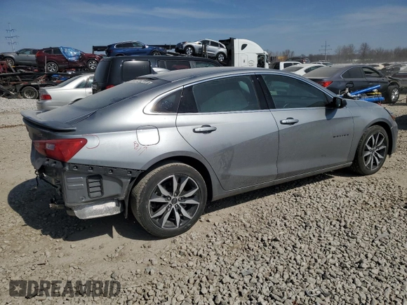 2024 Chevrolet Malibu RS with VIN 1G1ZG5ST1RF154727, listed as a Copart auction lot 48116995 with 5,563 mi miles and Salvage Title. Bid and sale history available at DreamBid. Image 3.