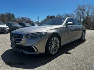 2021 Mercedes-Benz S with VIN W1K6G7GB5MA038965, listed as a Copart auction lot 55501585 with 90,055 mi miles and Clean Title. Bid and sale history available at carsss.com. Image 2.