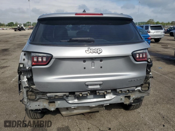 2018 Jeep Compass Sport with VIN 3C4NJCAB5JT272312, listed as a Copart auction lot 56700395 with 131,693 mi miles and Salvage title. Bid and sale history available at DreamBid. Image 6.